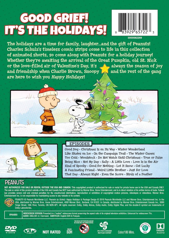 Peanuts By Schulz - Happy Holidays [DVD]