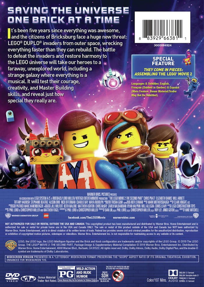 The LEGO Movie 2 [DVD]