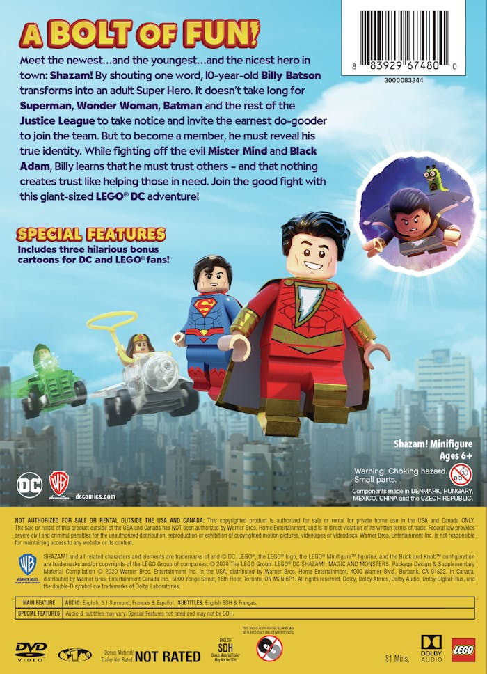 LEGO DC Shazam: Magic and Monsters (DVD + Toy) [DVD]