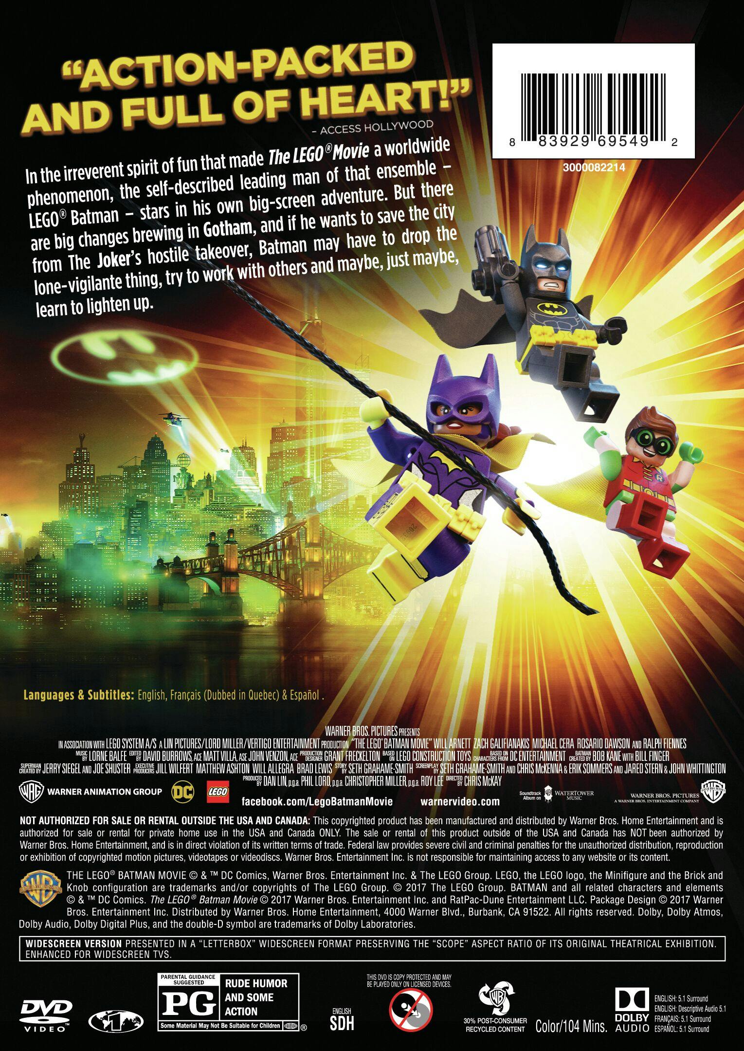 Buy The LEGO Batman Movie DVD Single Disc DVD GRUV