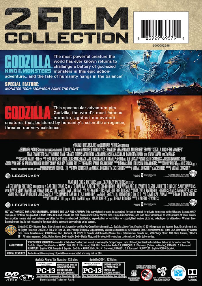 Godzilla/Godzilla: King of the Monsters (DVD Double Feature) [DVD]