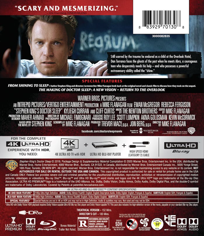 Doctor Sleep (4K Ultra HD + Blu-ray) [UHD]