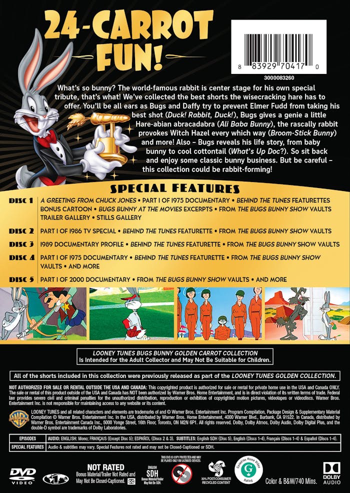 Bugs Bunny - Golden Carrot Collection (Box Set) [DVD]