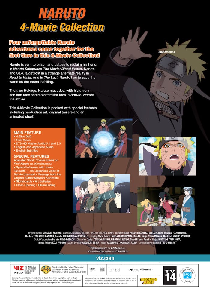 Naruto: 4-movie Collection (Box Set) [DVD]