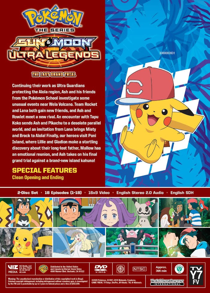 Pokémon: Sun and Moon Ultra Legends - The Last Grand Trial [DVD]