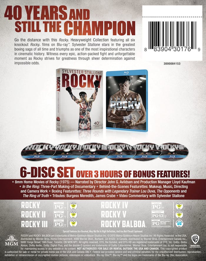 Rocky 6-film Collection (Box Set) [Blu-ray]