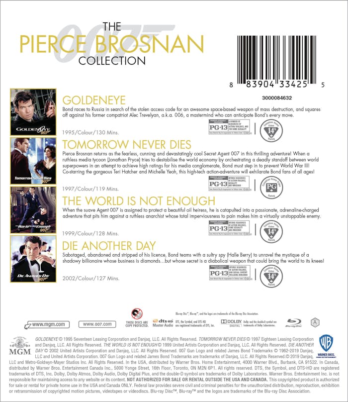 The Pierce Brosnan Collection (Box Set) [Blu-ray]