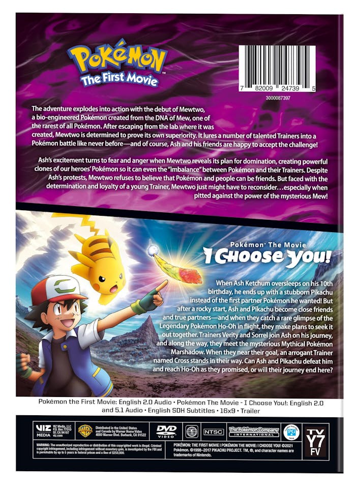 Pokémon - The First Movie/I Choose You (DVD Double Feature) [DVD]