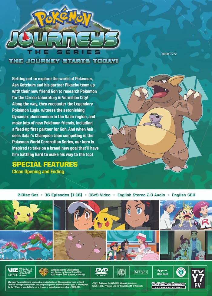 Pokémon Journeys: Season 23 - The Journey Starts Today! [DVD]