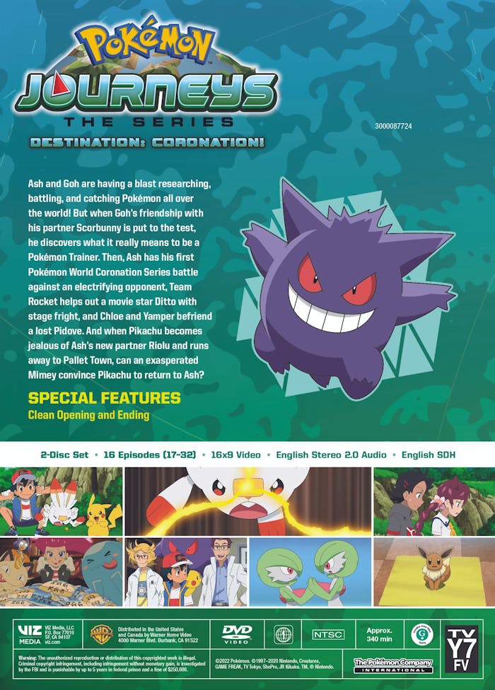 Pokémon Journeys: Season 23 - Destination: Coronation! [DVD]