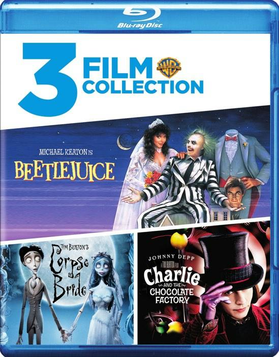 Beetlejuice/Charlie and the Chocolate Factory/Corpse Bride (Box Set) - Blu-ray  - Action Movies on Blu-ray - Movies on GRUV