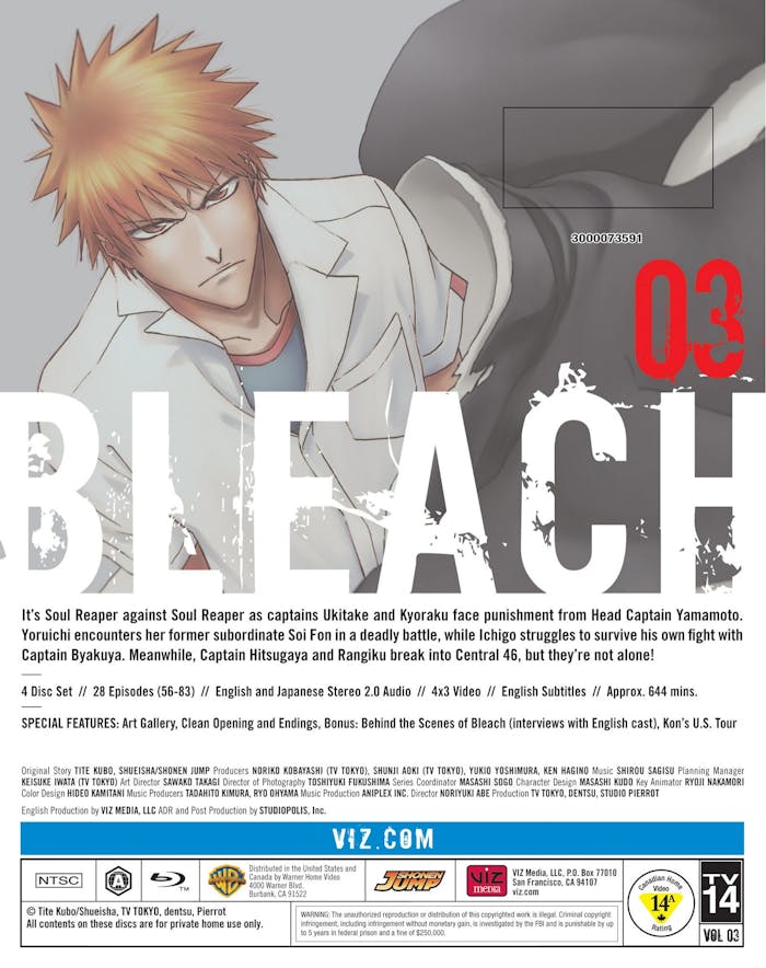 Bleach (TV) Set 3 (Blu-ray) [Blu-ray]