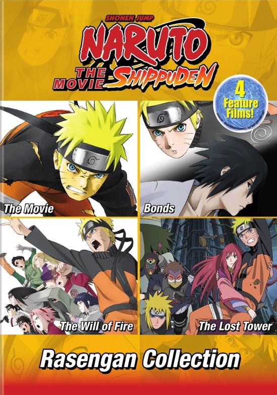 Buy Naruto the Movie: 1-4 Box Set DVD | GRUV