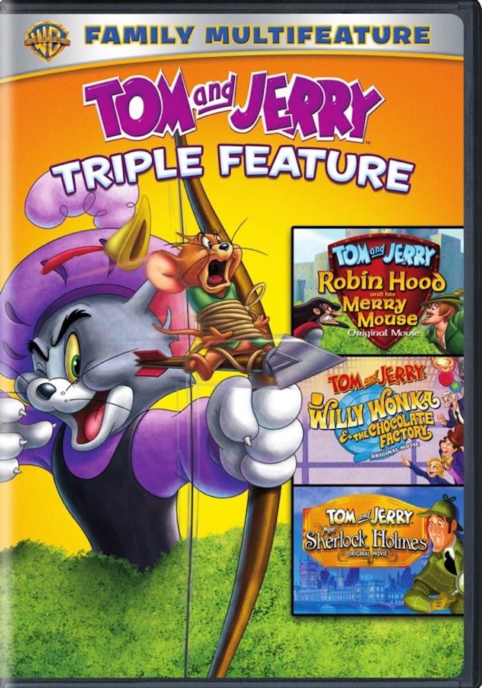 Tom & Jerry Triple Feature:  Sherlock Holmes / Willy Wonka / Robin Hood [DVD]