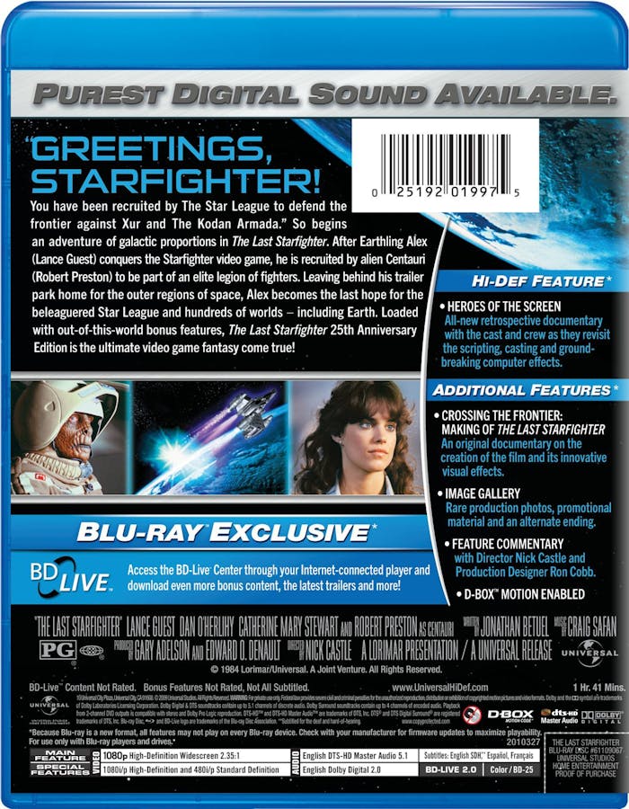 The Last Starfighter (25th Anniversary Edition) [Blu-ray]