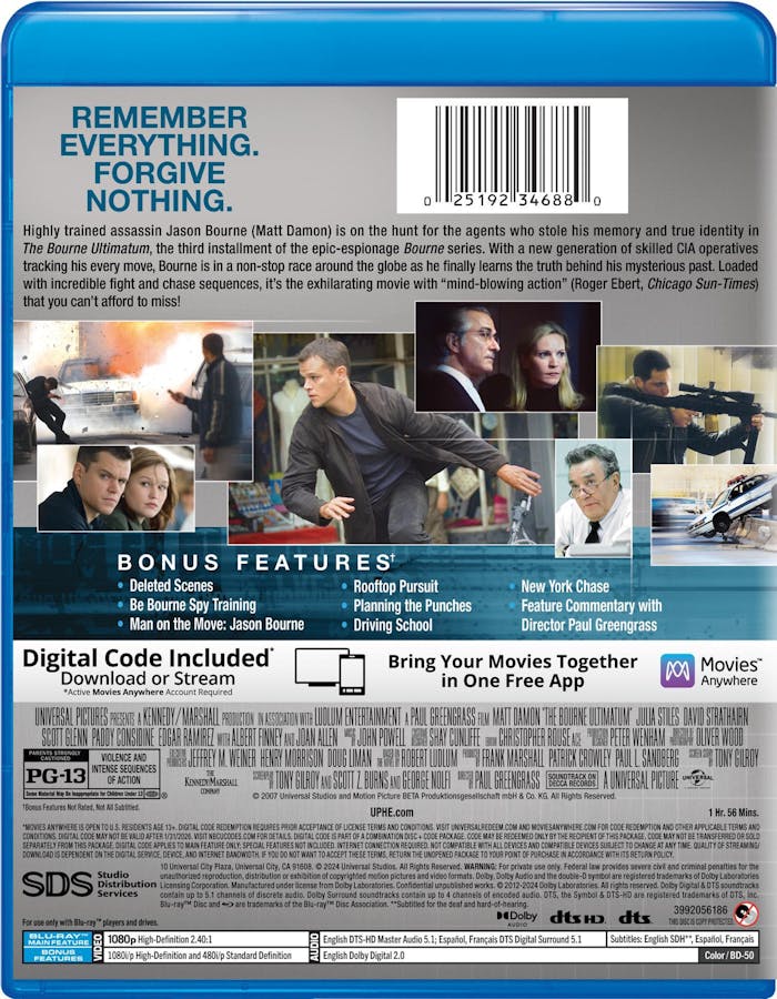 The Bourne Ultimatum (Blu-ray New Box Art) [Blu-ray]