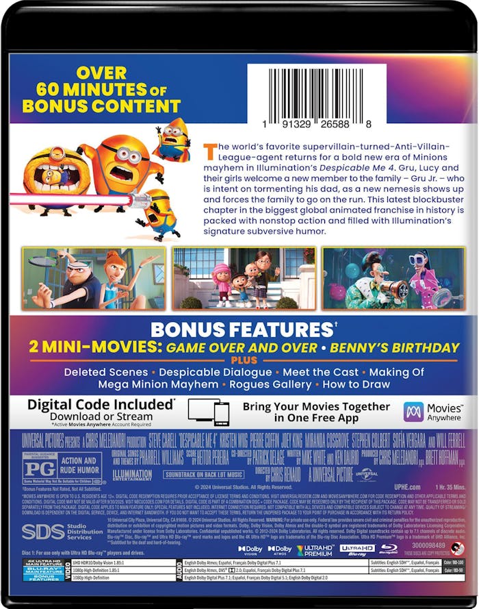 Despicable Me 4 - Collector's Edition 4K Ultra HD + Blu-ray + Digital (4K Ultra HD + Blu-ray) [UHD]