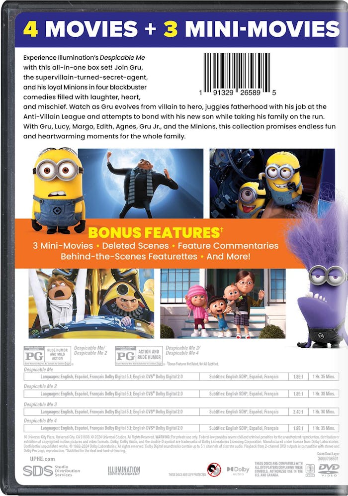 Illumination's Despicable Me 4-Movie Collection [DVD]