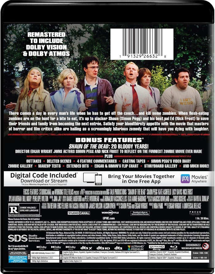 Shaun of the Dead - 4K Ultra HD + Blu-ray + Digital (4K Ultra HD + Blu-ray) [UHD]