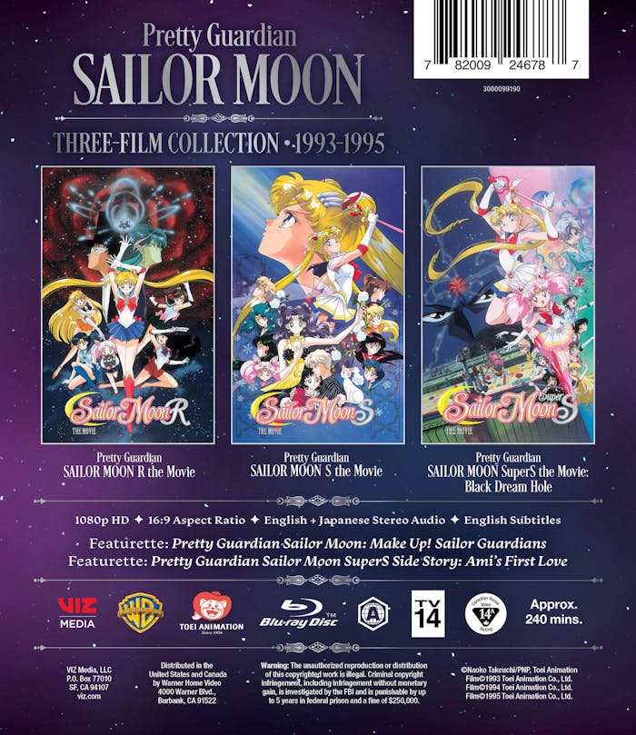 Sailor Moon Three-Film Collection [Blu-ray]