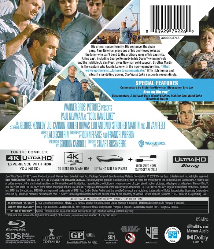 Cool Hand Luke (4K Ultra HD + Blu-ray) [UHD]