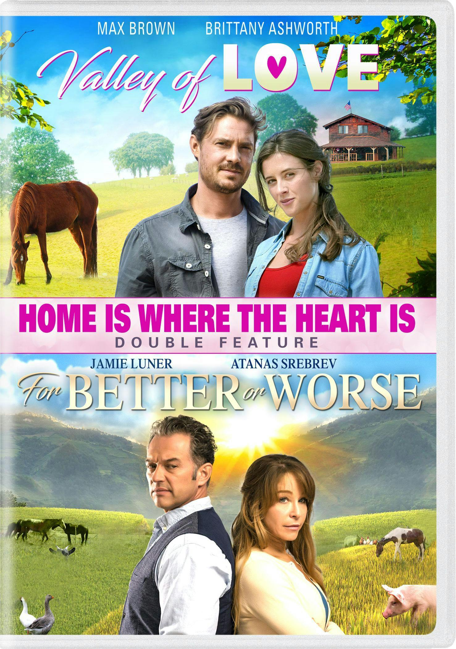 Home Is Where the Heart Is Double Feature (Valley of Love / For Better or Worse) - DVD